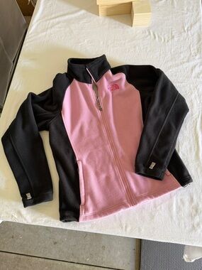 The North Face Pink and Black Womans’ Fleece Jacket